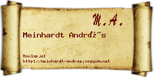 Meinhardt András névjegykártya