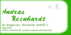 andras meinhardt business card